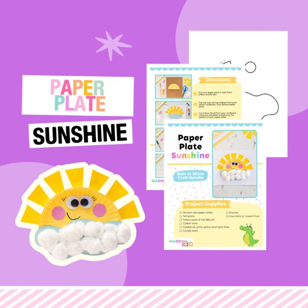 Paper Plate Sunshine Craft PDF